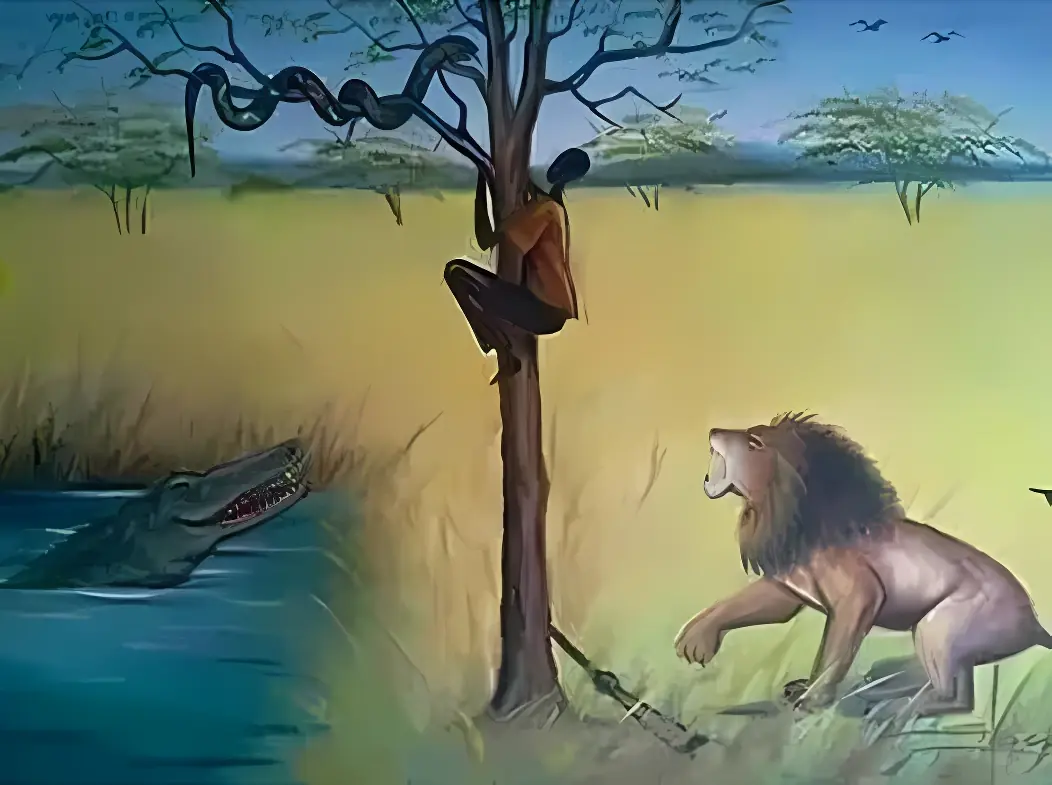 What Should the Young Man Do to Escape Danger?