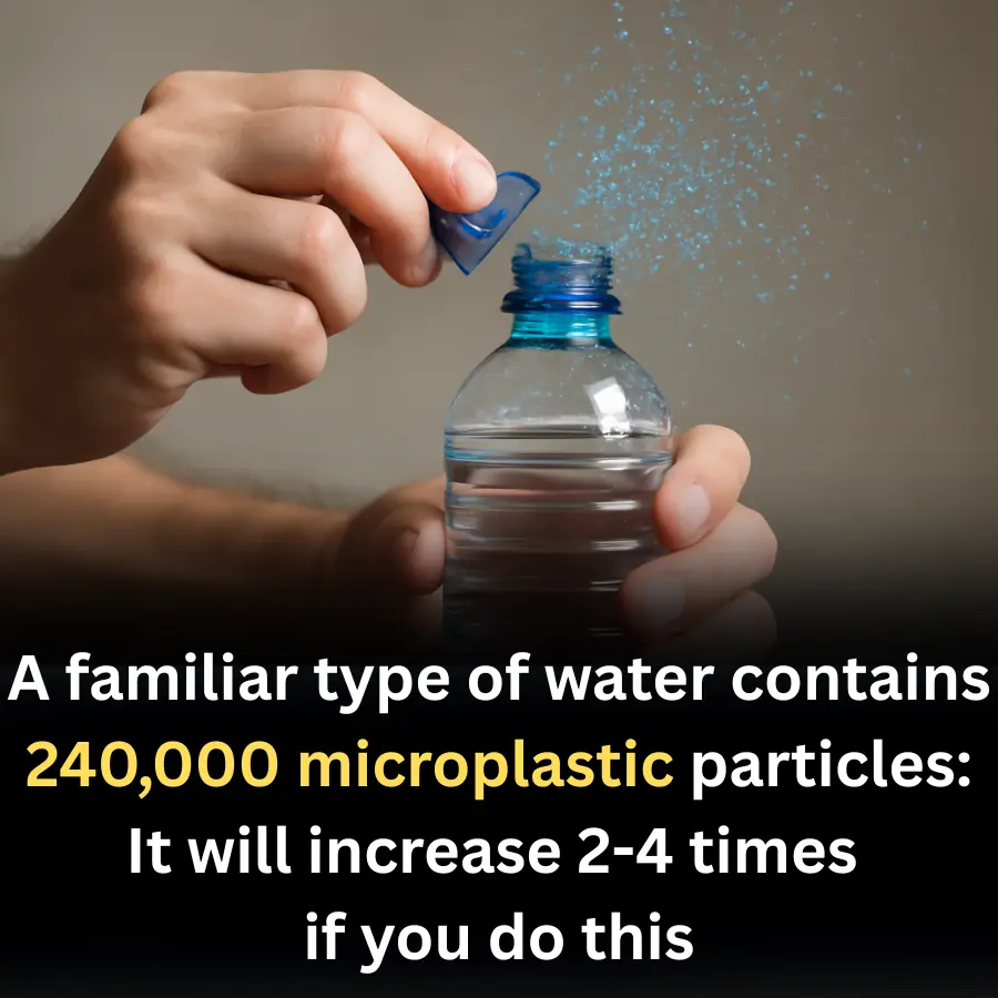 A familiar type of water contains 240,000 microplastic particles: It will increase 2-4 times if you do this
