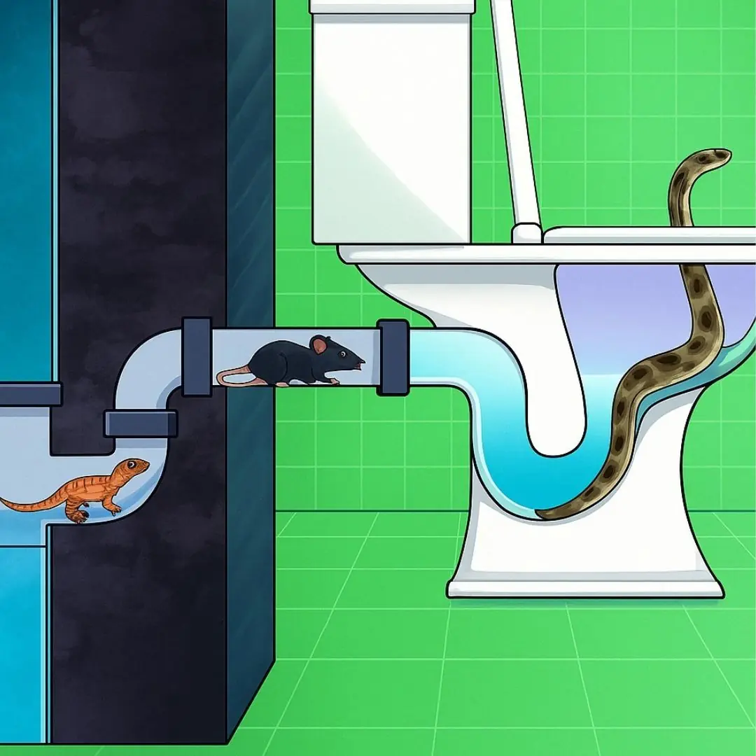 7 creatures that can get into your toilet and how to avoid them