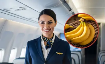 Why do many flight attendants always carry a banana with them? Today I learn the secret behind it