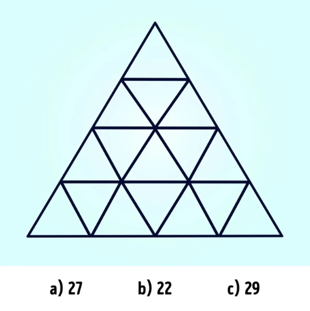 Only Those with High IQ Can Count the Exact Number of Triangles in This Image