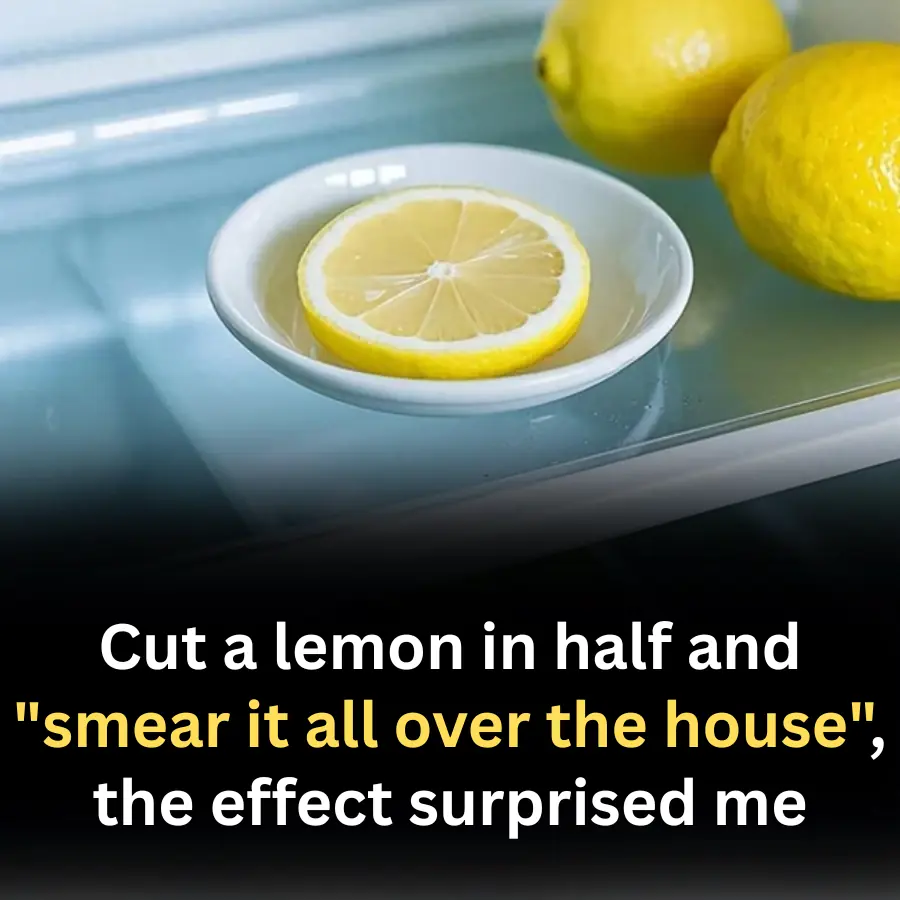 Cut a lemon in half and "smear it all over the house", the effect surprised me