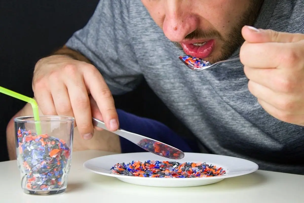 Food contains more than a thousand microplastic particles, 45 times more than bottled water