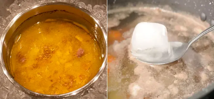 Tips to Skim Excess Fat from Greasy Soup