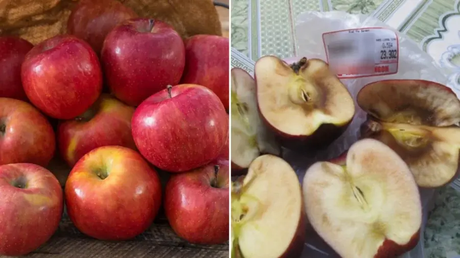 Why Do Apples Look Fresh on the Outside but Have Blackened Flesh Inside?