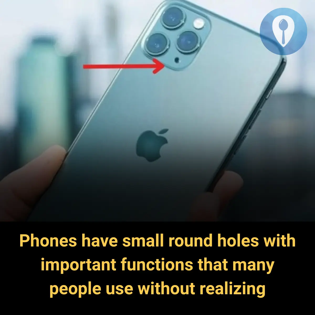 What Is the Black Round Hole Next to the Camera on an iPhone For?