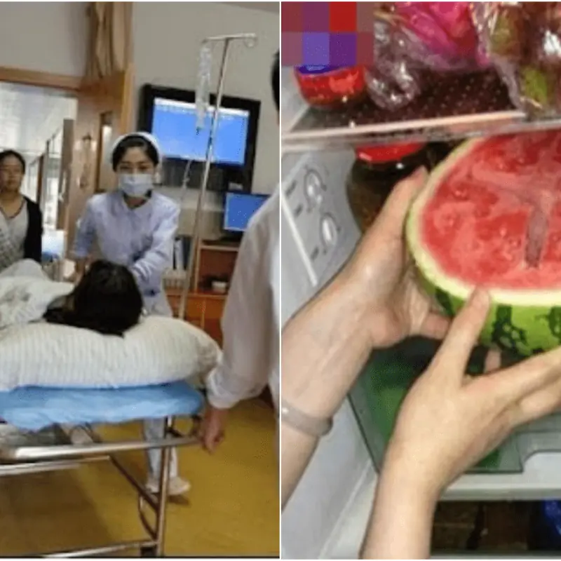 A Woman Hospitalized After Eating Refrigerated Watermelon
