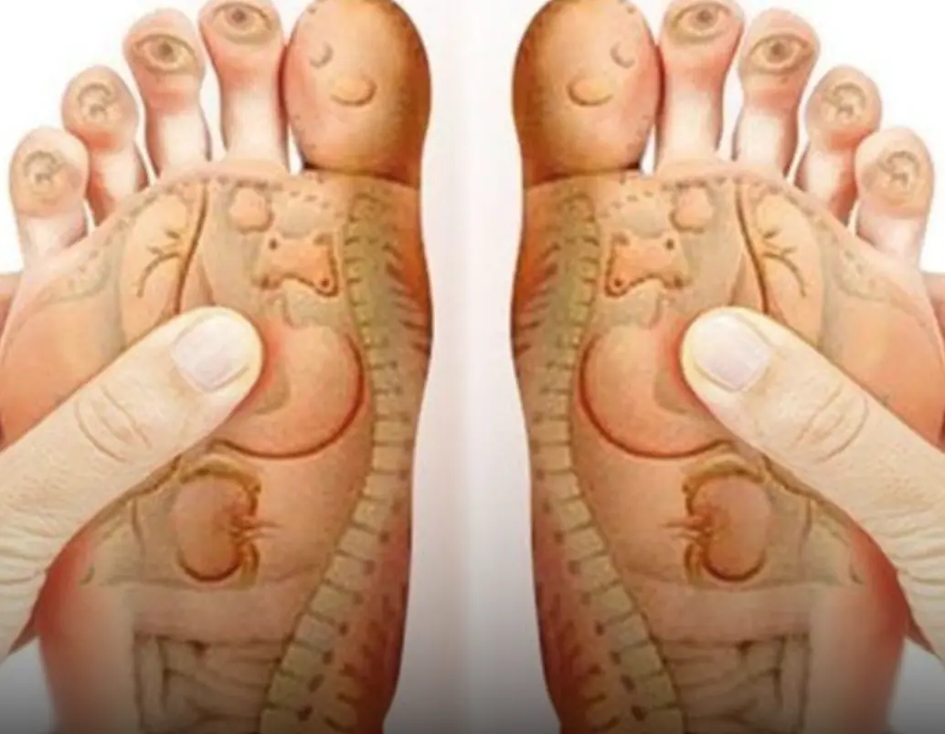 8 foot massage points that help relieve issues