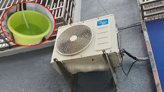 Don't throw away air conditioner wastewater