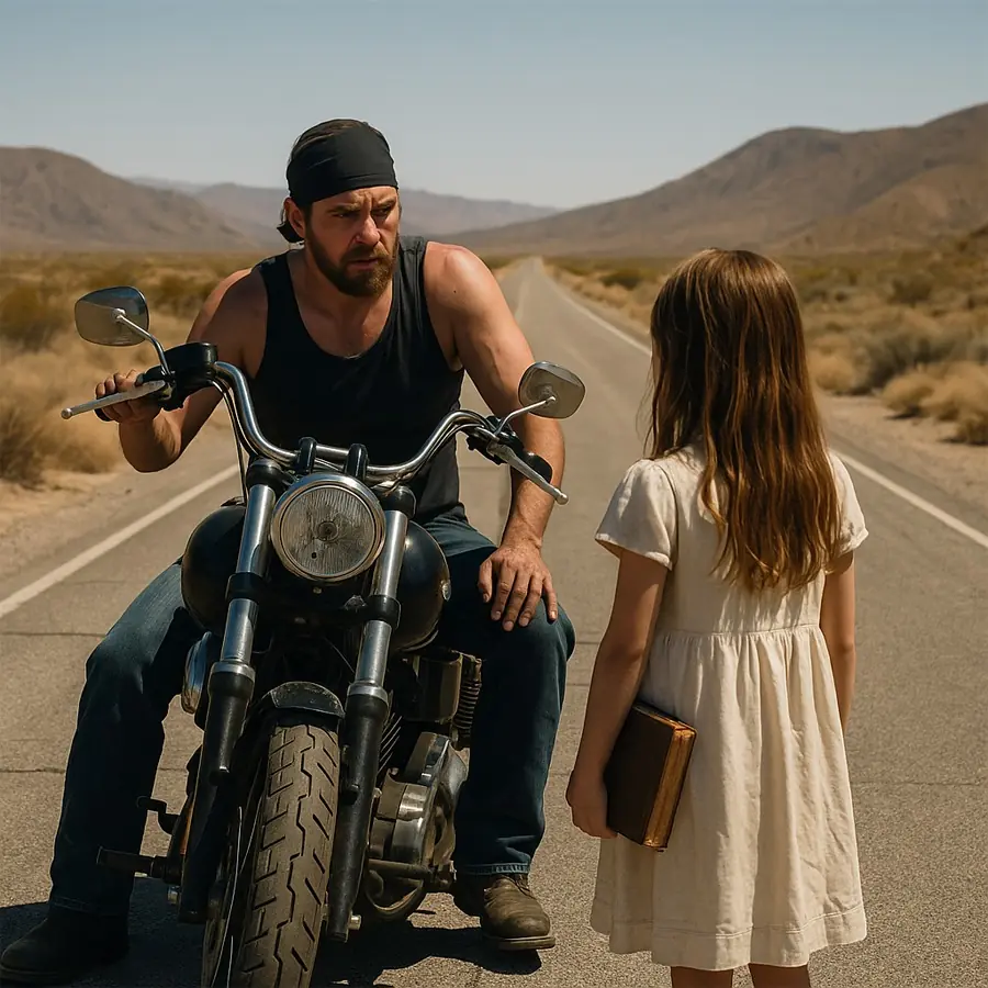 She flagged down the one man everyone else would run from, because the real monster chasing her wore a suit