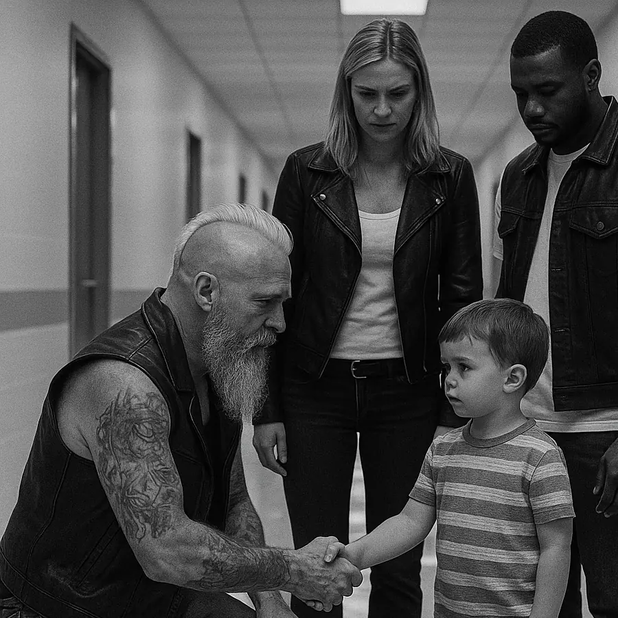 At Willow Creek Elementary, Karen Matthews spotted a towering man in the hallway