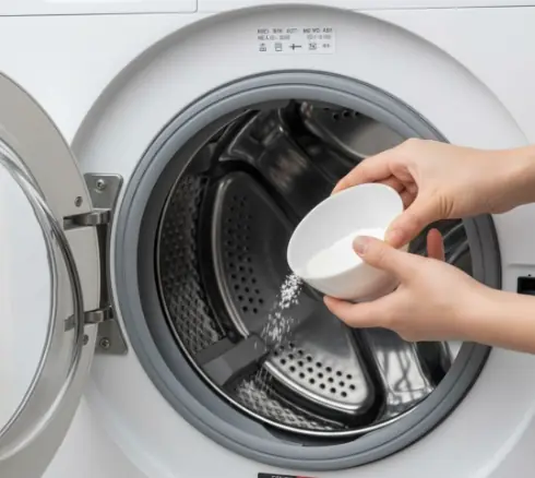 The washing machine accumulates a lot of dirt and bacteria