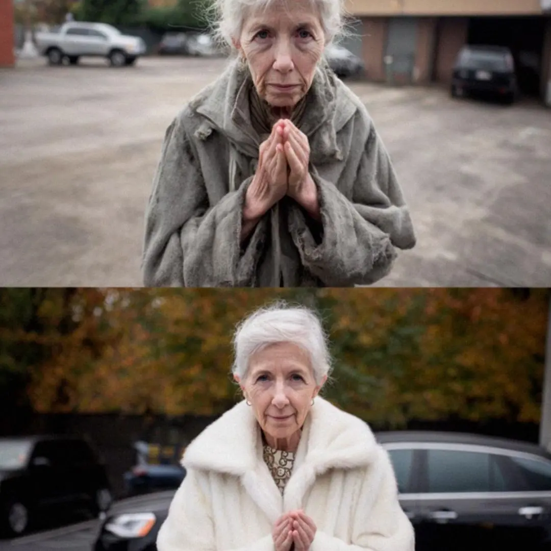 Elderly Homeless Woman Begged Me to Drive Her to Church — Three Days Later, She Knocked on My Door in a Lavish Gucci Coat