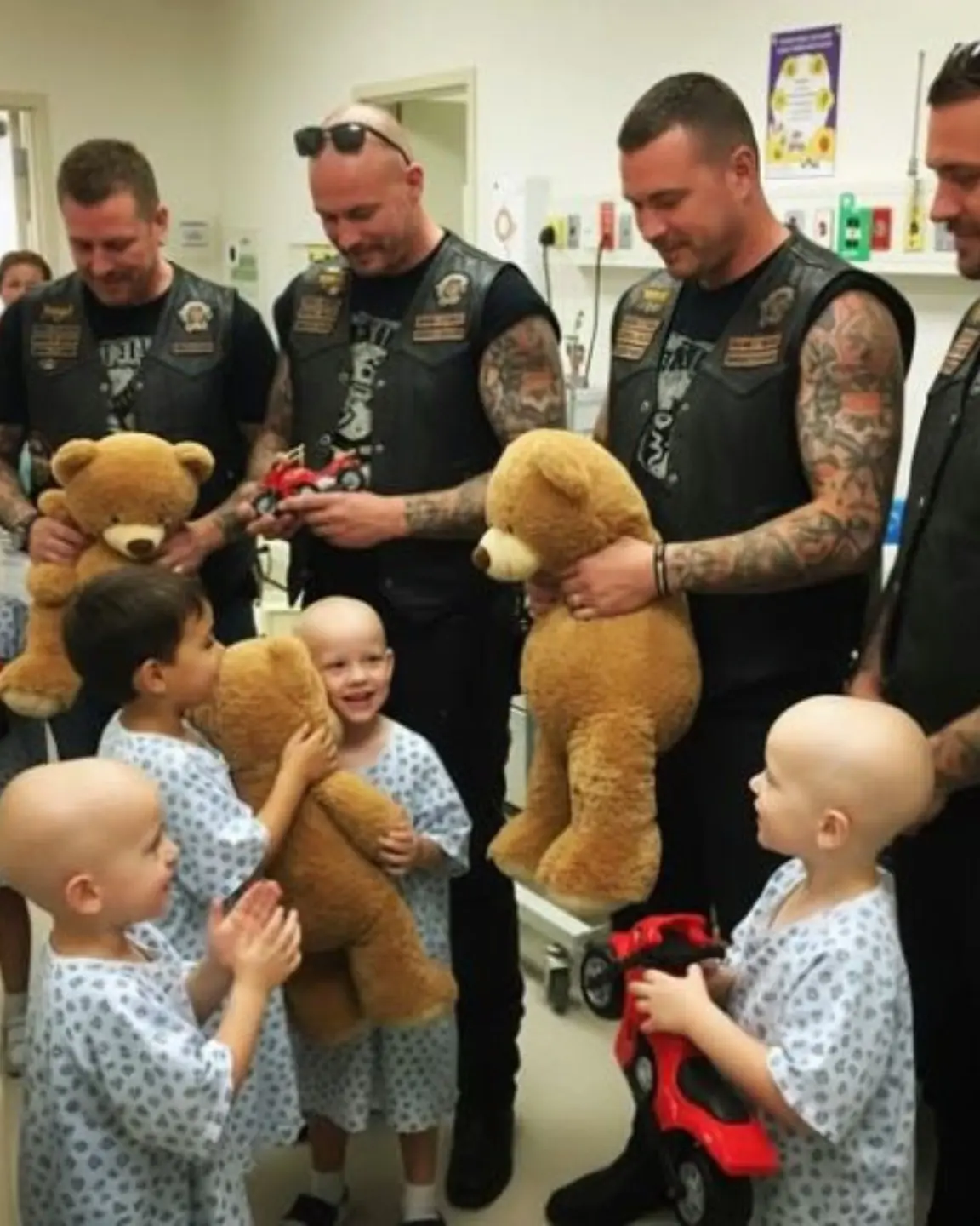 Fifteen Bikers Broke Into Children’s Hospital