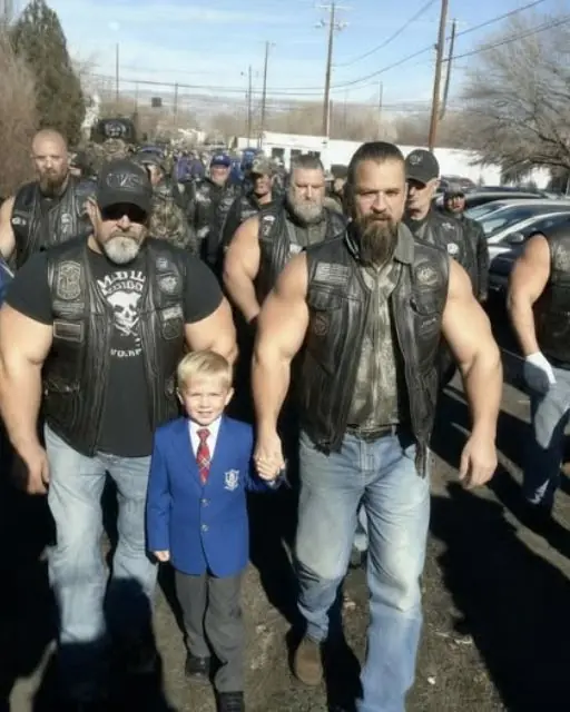 47 Bikers Showed Up To Walk My 5-Year-Old Son Into Kindergarten After His Father Was Killed Riding His Motorcycle To Work