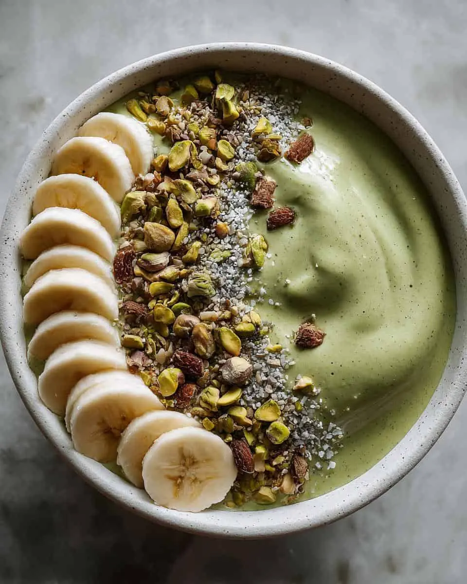 5-Minute Pistachio Smoothie Bowl – A Creamy Dreamy Breakfast
