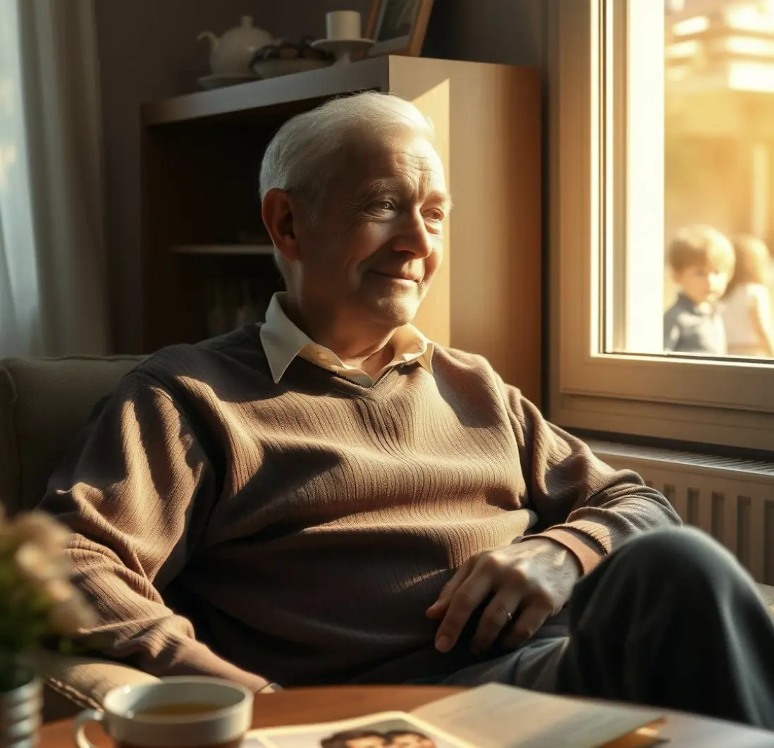 The quiet den: a father left behind