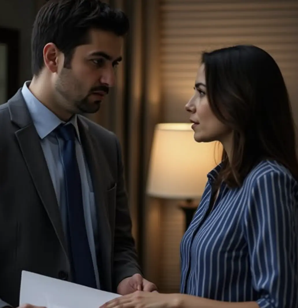 I’ve filed for divorce — and the property division too. Just so you know, half of your apartment belongs to me now