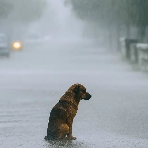 The Faithful Dog Who Braved the Storm and Found Love in the Most Unexpected Companion