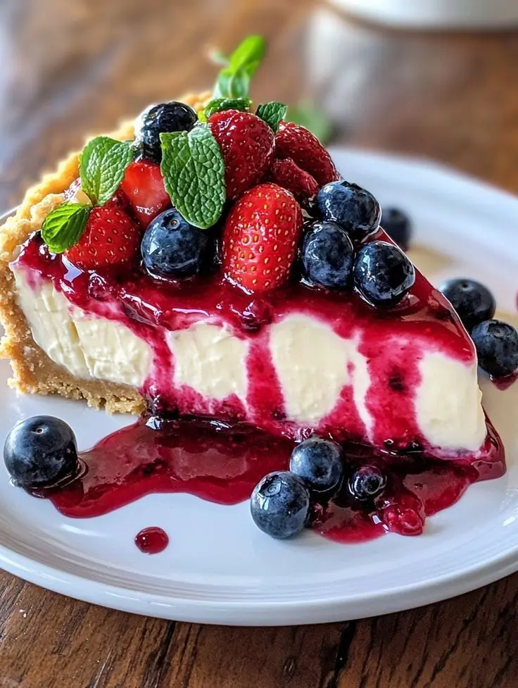 Mixed Berry Cheesecake – Creamy, Fruity & Stunning