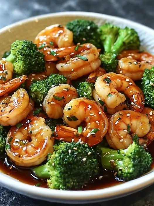 Shrimp & Broccoli Stir-Fry (Garlic Teriyaki Style)