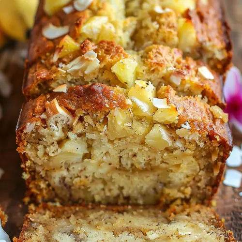 Coconut Pineapple Banana Bread