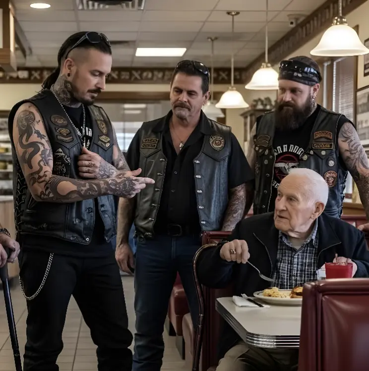 Five Tough Bikers Mock a 90-Year-Old Veteran — Moments Later, the Ground Shook from the Motorcycles