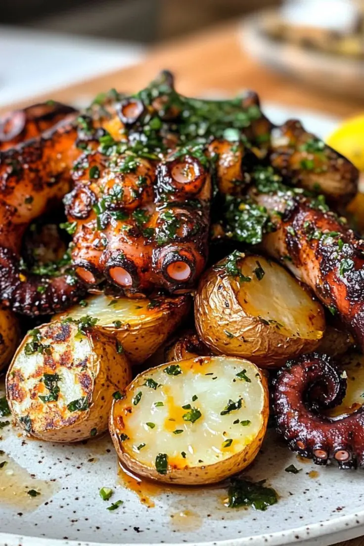 Grilled Octopus with Roasted Potatoes