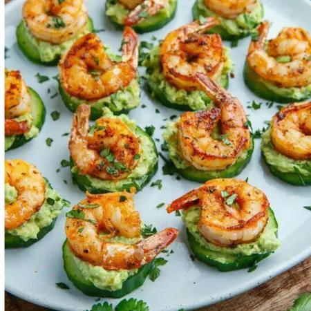 Cucumber Shrimp Bites with Avocado