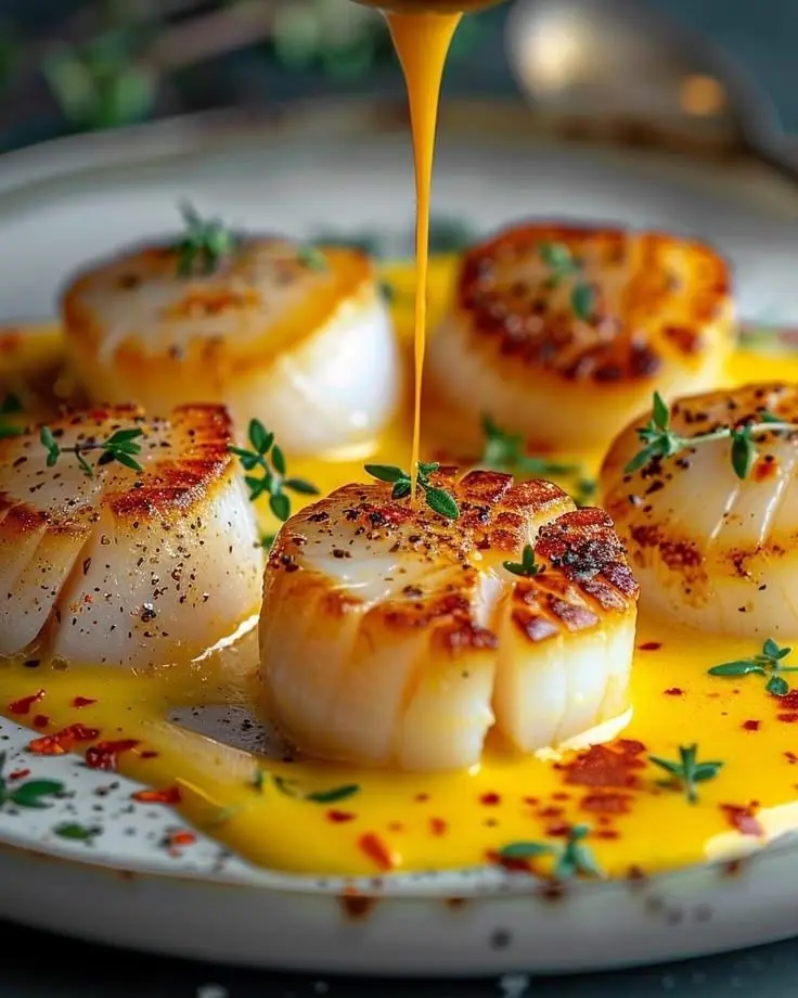 Pan-Seared Scallops with Lemon Butter Sauce