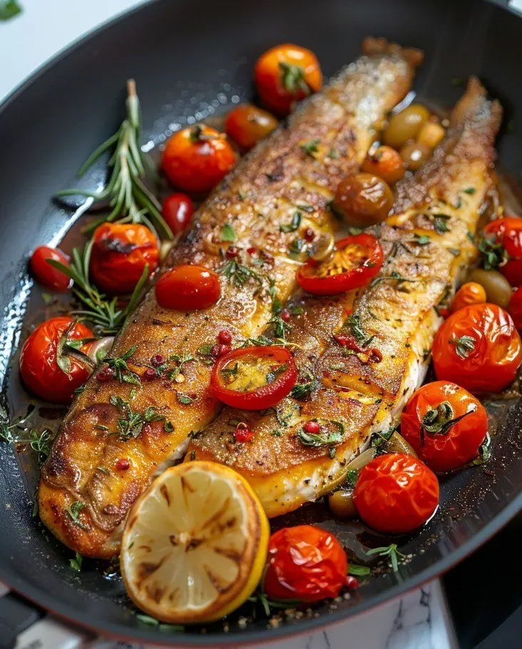 Mediterranean Pan-Seared Fish