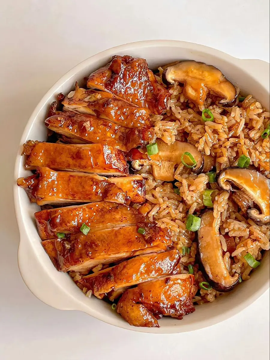 Teriyaki Chicken with Mushroom Fried Rice
