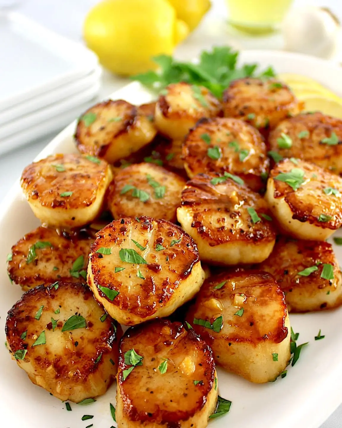 Garlic Lemon Butter Scallops