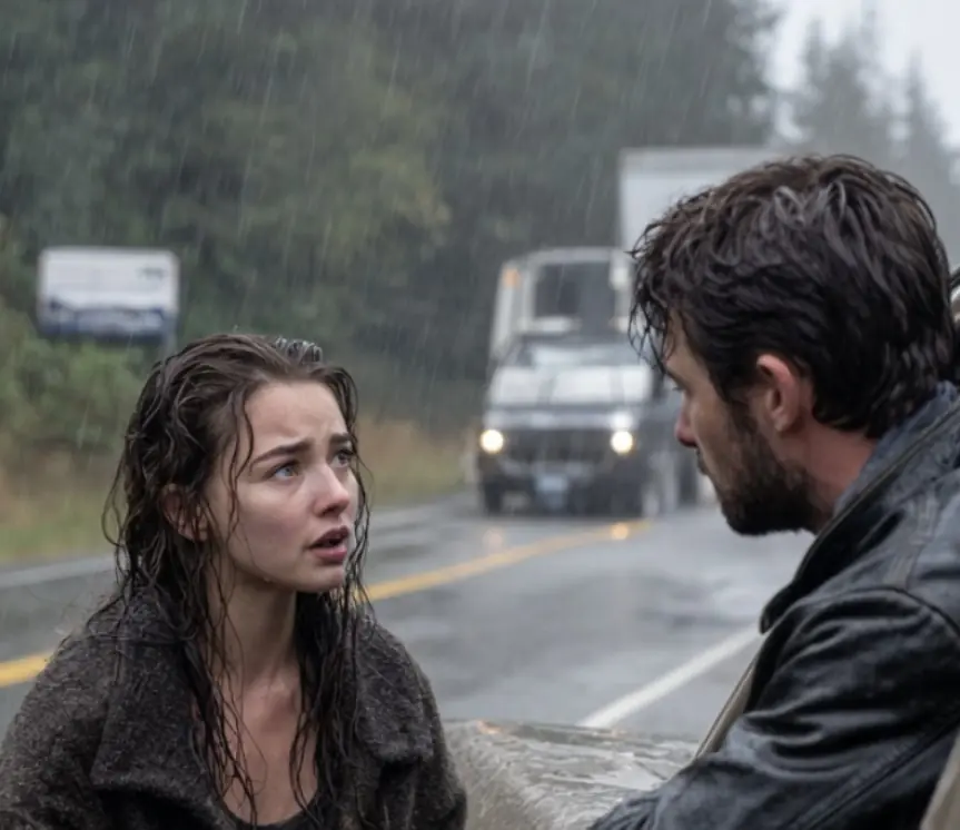 He gave a stranger a ride in a downpour. A week later, he was stunned to see himself on the news