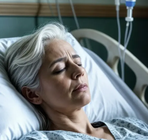 The wife, who had very little time left to live, was visited in her hospital room by a little girl who asked her to be her mom