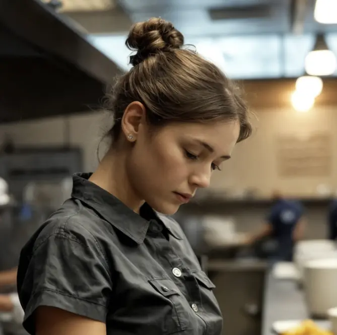 The girl was quietly humming by the sink full of dirty dishes… And she didn’t know that a silent chef with a millionaire fortune was listening to her