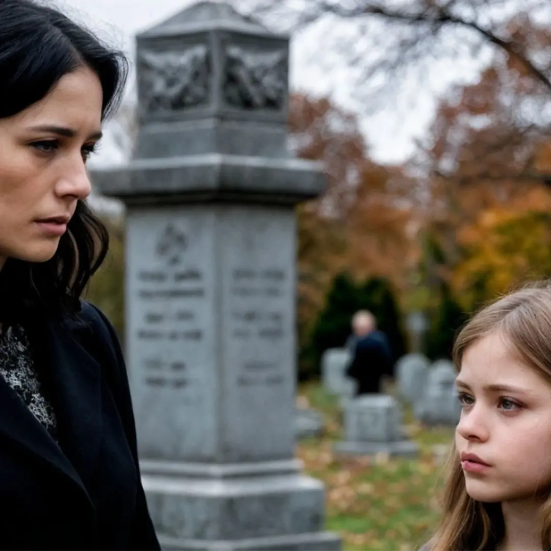 By her husband’s grave, a woman noticed a child. When she found out who her father was, she was shocked and couldn’t gather her thoughts for a long time.