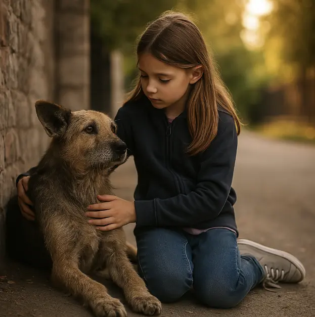 The Day A Stray Dog Chose Courage Over Fear And Saved A Little Girl