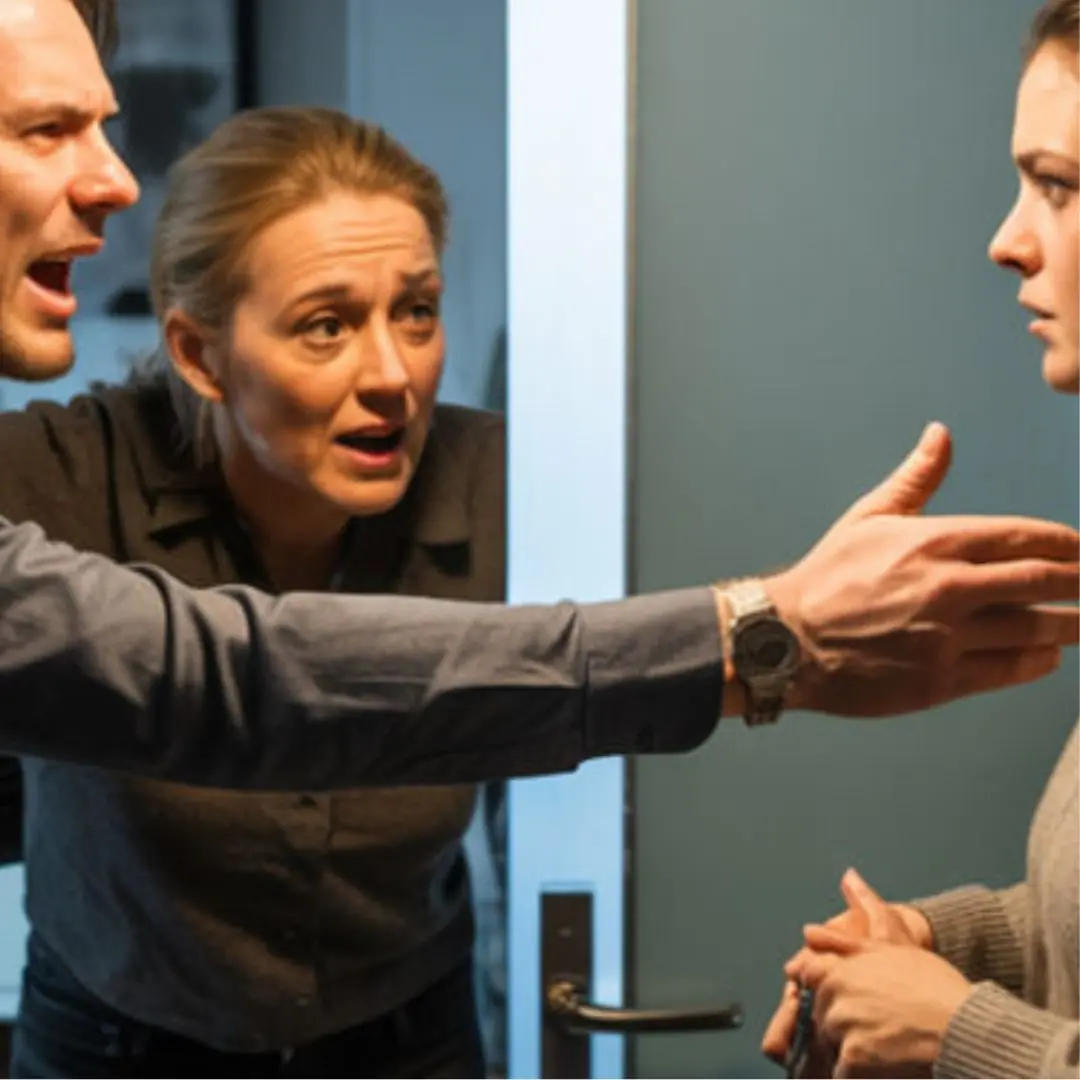 “You won’t be living in our apartment! I’ll make your life miserable!” my husband shouted, his mother supporting him behind him