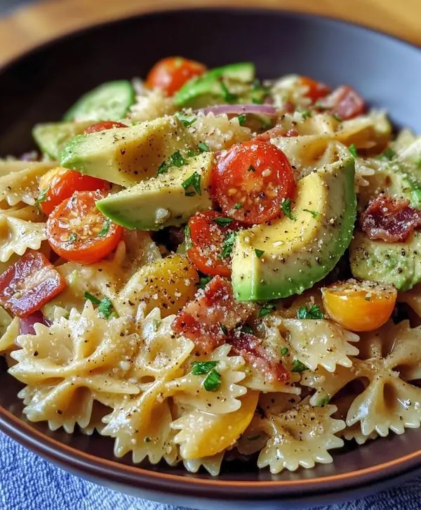 Pesto Caprese Pasta Salad
