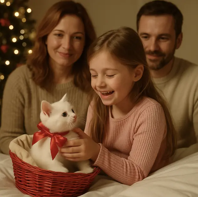 The Christmas Gift With Soft Paws And A Warm Heart