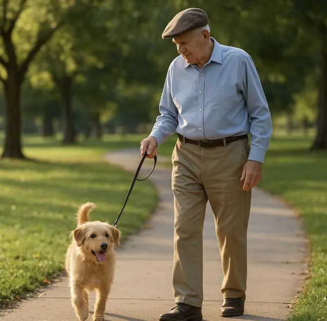 The Dog Who Kept Grandpa Walking