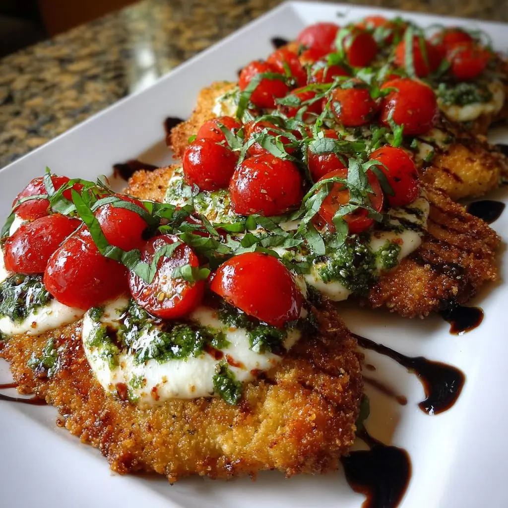 Crispy Chicken Caprese