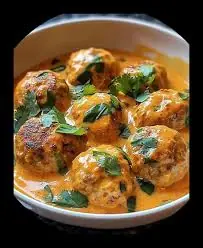 Spicy Coconut Curry Meatballs with Rice
