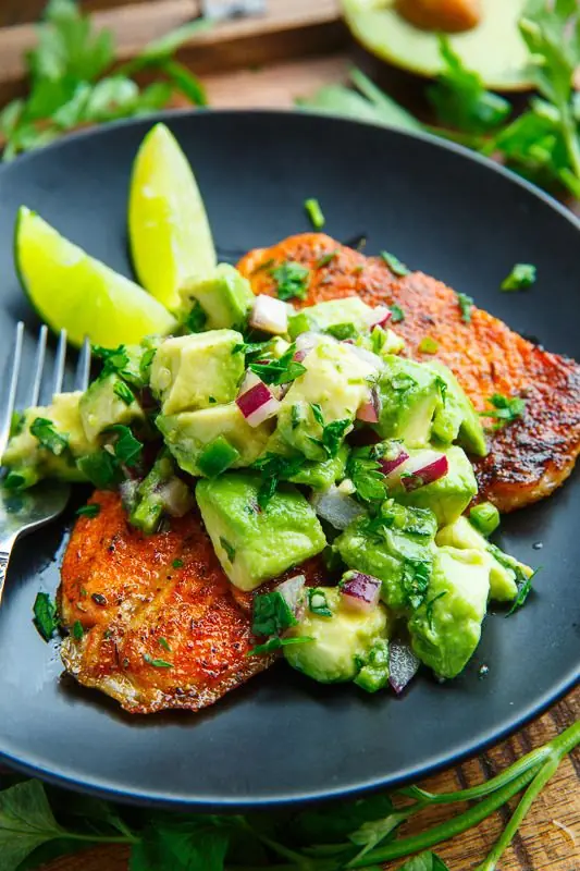 Pan-Seared Spiced Fish with Fresh Avocado Salsa