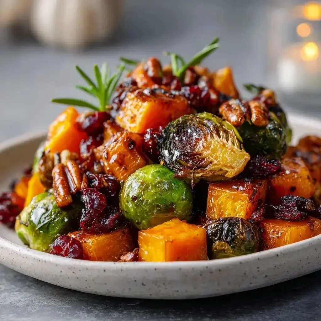 Roasted Brussels Sprouts & Butternut Squash