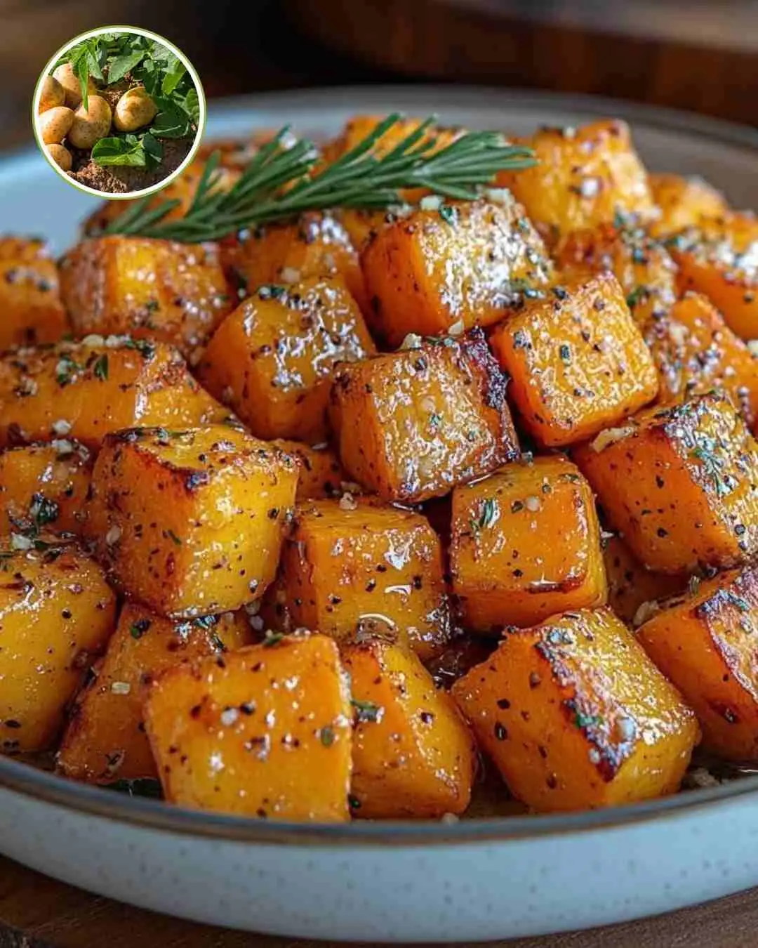 Baked Sweet Potatoes with Garlic Butter.