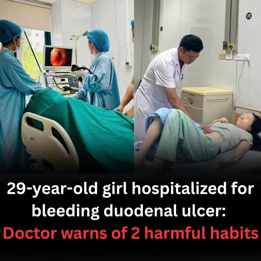 29-year-old girl hospitalized for bleeding duodenal ulcer: Doctor warns of 2 harmful habits