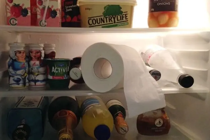 Why do smart homemakers keep toilet paper in the refrigerator?
