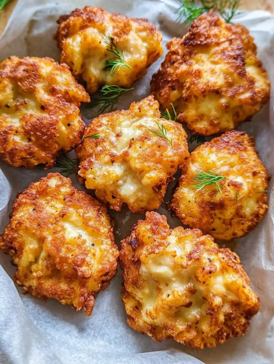 Chicken Fritters with Cheese